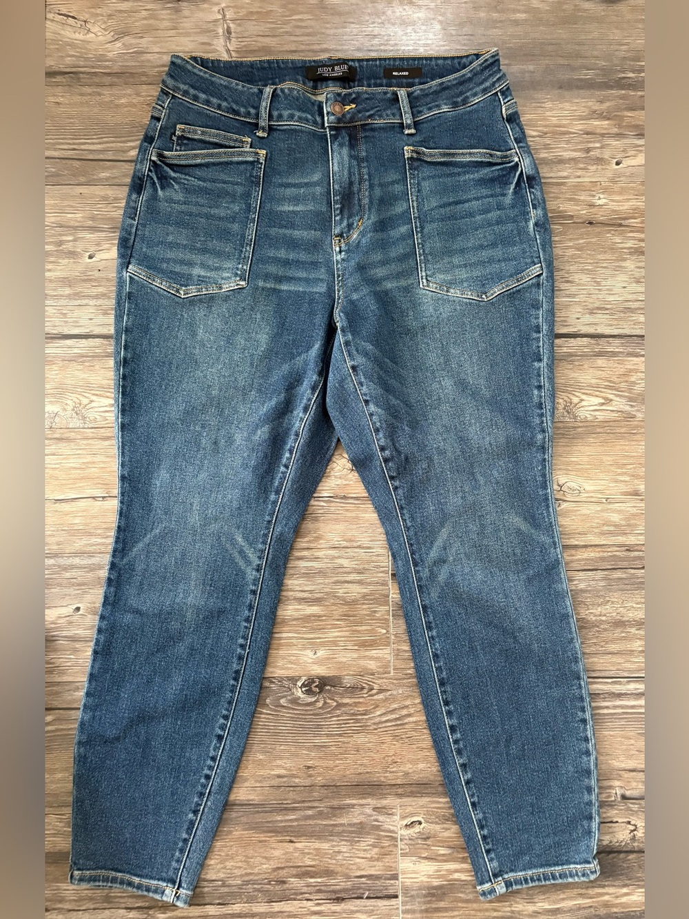 Judy Blue Relaxed Fit Jeans Size 16W Medium Wash Stretch Denim